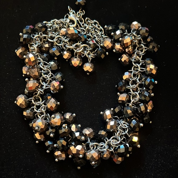 Brown and Black Beaded Necklace - Picture 6 of 16